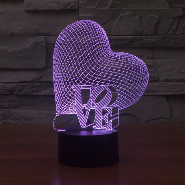 Lámpara LED ilusión 3D